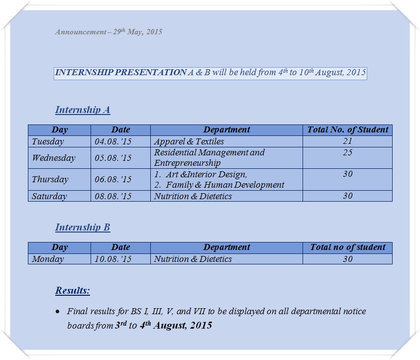 Research-&-Internship Schedule 2015 